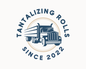 Logistics Haulage Truck logo design