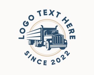 Truck - Logistics Haulage Truck logo design