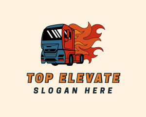 Flame Freight Truck Logo