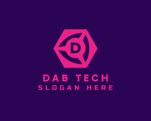 Geometric Cube Tech logo design