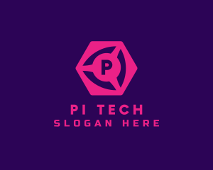 Geometric Cube Tech logo design