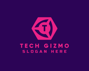 Geometric Cube Tech logo design