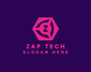 Geometric Cube Tech logo design