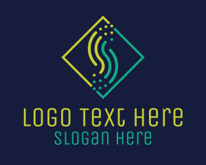 Social Media - Tech Wave Letter S logo design