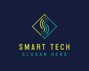 Tech Wave Letter S  logo design