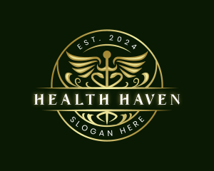 Hospital Caduceus Health logo design