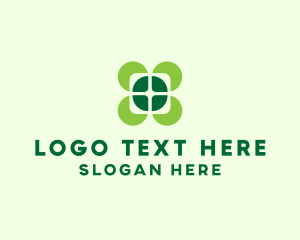 Lucky Four Leaf Clover logo