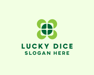 Lucky Four Leaf Clover logo design