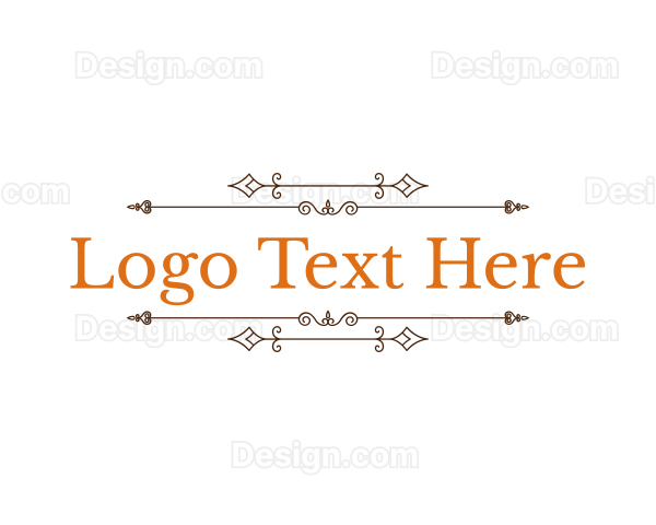 Rustic Antique Ornament Logo