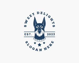 Doberman Dog Kennel Logo