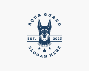 Doberman Dog Kennel logo design