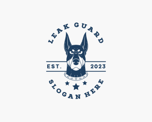 Doberman Dog Kennel logo design