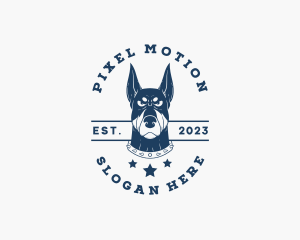 Doberman Dog Kennel logo design