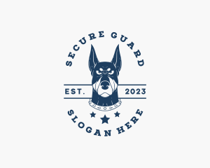 Doberman Dog Kennel logo design