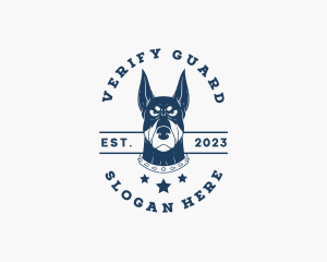 Doberman Dog Kennel logo design