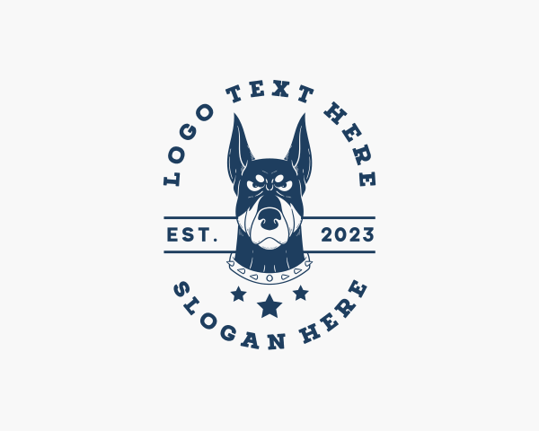 Doberman logo example 2