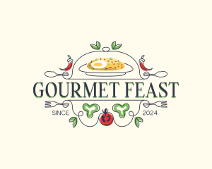 Gourmet Restaurant Cuisine logo design