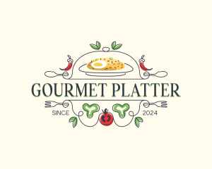 Gourmet Restaurant Cuisine logo design