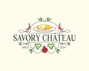 Gourmet Restaurant Cuisine logo design