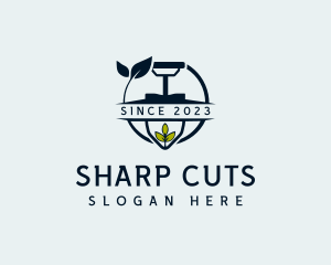 Landscaper Garden Shovel logo design