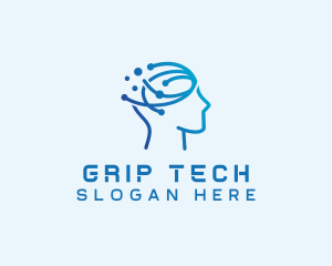 Artificial Intelligence Tech  logo design