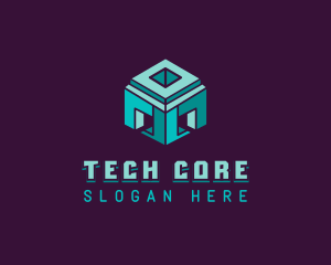 Cube AI Tech Programming logo design