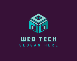 Cube AI Tech Programming logo design