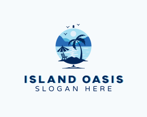 Island Beach Resort  logo design