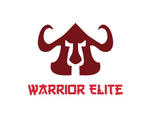 Warrior Helmet Horns logo design