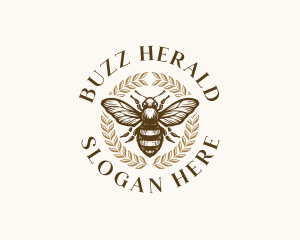 Bee Apiary Apiculture logo design