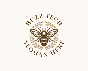 Bee Apiary Apiculture logo design