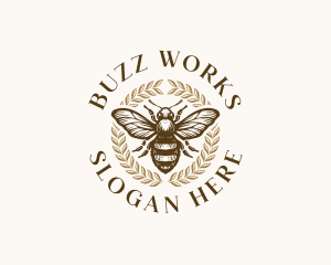 Bee Apiary Apiculture logo design