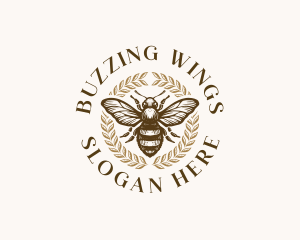 Bee Apiary Apiculture logo design