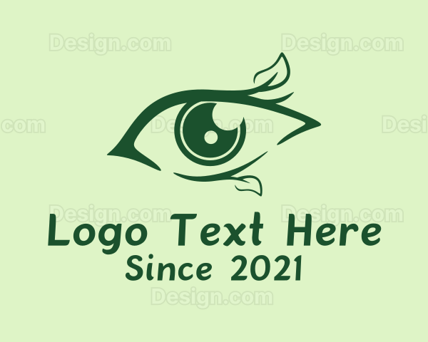 Green Natural Eye Logo