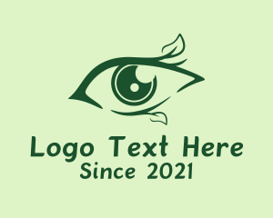 Green Natural Eye  logo