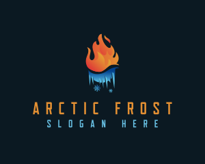 Fire Ice Frost logo design