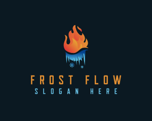 Fire Ice Frost logo design