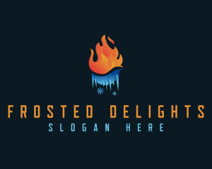 Fire Ice Frost logo design