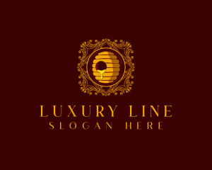 Luxury Beehive Honey logo design