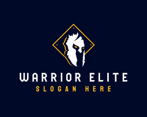 Gladiator Warrior Helmet logo design