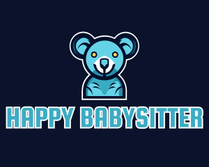 Blue Koala Team Mascot logo design