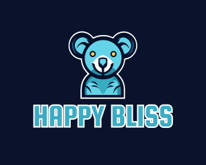 Blue Koala Team Mascot logo design