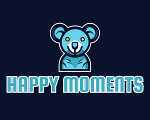 Blue Koala Team Mascot logo design