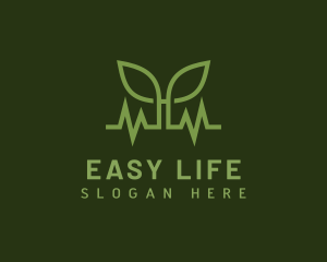 Natural Leaf Pulse logo design