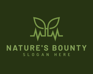 Natural Leaf Pulse logo design