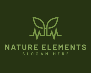 Natural Leaf Pulse logo design