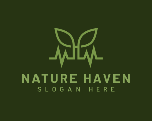 Natural Leaf Pulse logo design