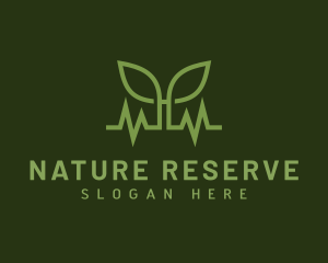 Natural Leaf Pulse logo design