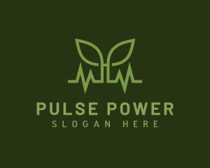 Natural Leaf Pulse logo design