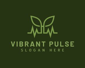 Natural Leaf Pulse logo design